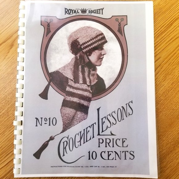 Royal Society Crochet Lessons #10 Vintage Book Reprint - Picture 1 of 2